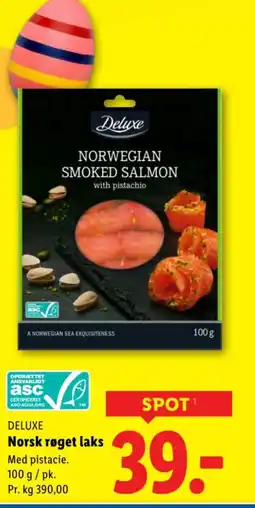 Lidl Deluxe norsk røget laks tilbud