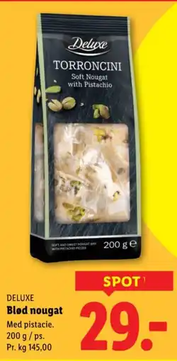 Lidl Deluxe blød nougat tilbud