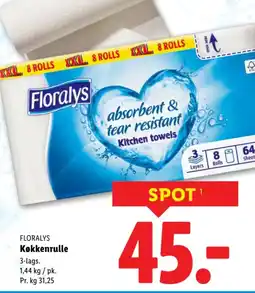 Lidl Floralys køkkenrulle tilbud