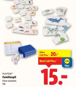Lidl Playtive familiespil tilbud
