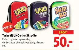 Lidl Taske til UNO eller Skip-Bo tilbud