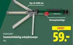 Lidl PARKSIDE Sammefoldelig arbejdslampe tilbud