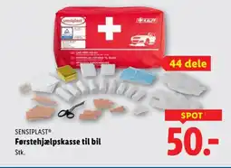 Lidl Sensiplast førstehjælpskasse til bil tilbud