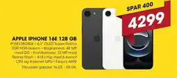 Punkt1 Apple iphone 16e 128 gb tilbud