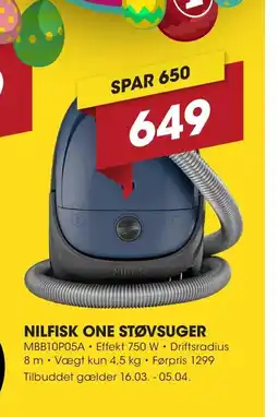 Punkt1 Nilfisk one støvsuger tilbud