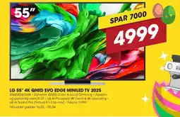 Punkt1 Lg 55" 4k qned evo edge miniled tv 2025 tilbud