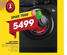 Punkt1 Aeg vaske- tørremaskine tilbud