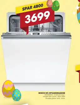 Punkt1 Bosch int. opvaskemaskine tilbud