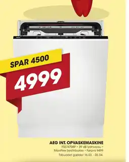 Punkt1 Aeg int. opvaskemaskine tilbud