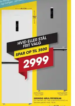 Punkt1 Grundig køle-/fryseskab tilbud