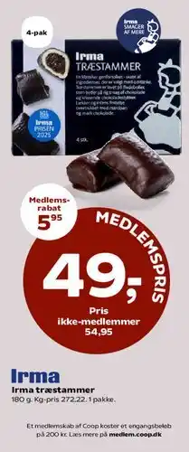 SuperBrugsen Irma træstammer tilbud