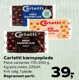 SuperBrugsen Carletti kæmpeplade tilbud