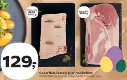 SuperBrugsen Coop flæskesteg eller nakkefilet tilbud