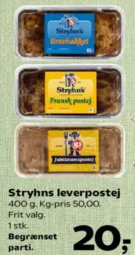 SuperBrugsen Stryhns leverpostej tilbud