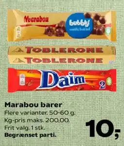 SuperBrugsen Marabou barer tilbud