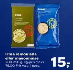 SuperBrugsen Irma remoulade eller mayonnaise tilbud