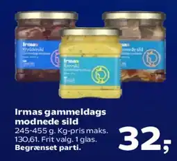 SuperBrugsen Irmas gammeldags modne sild tilbud