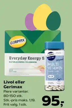 SuperBrugsen Livol eller Gerimax tilbud