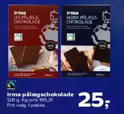 SuperBrugsen Irma pålægschokolade tilbud