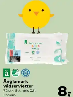 SuperBrugsen Änglamark vådservietter tilbud