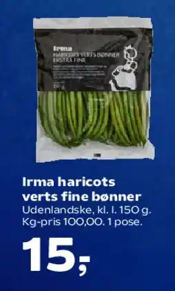 SuperBrugsen Irma haricots verts - fine bønner tilbud