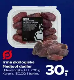 SuperBrugsen Irma økologiske Medjoul dadler tilbud