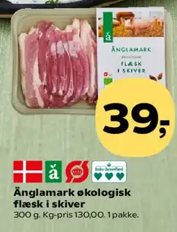 Kvickly Änglamark økologisk flæsk i skiver tilbud