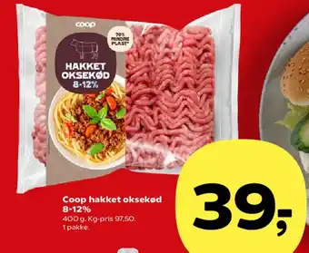 Kvickly Coop hakket oksekød 8-12% tilbud