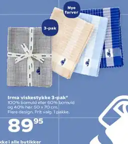SuperBrugsen Irma viskestykke 3-pak tilbud