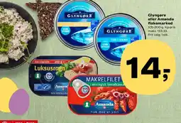 Kvickly Glyngøre eller Amanda fiskemarked tilbud