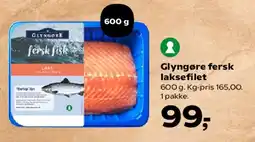 Kvickly Glyngøre fersk laksefilet tilbud