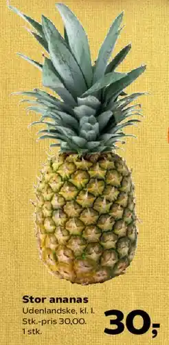 Kvickly Stor ananas tilbud