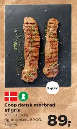 Kvickly Coop dansk morbrad af gris tilbud