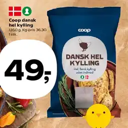Kvickly Coop dansk hel kylling tilbud