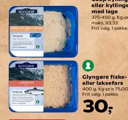 Kvickly Glyngøre fiskefars eller laksefars tilbud