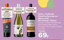 Kvickly Solco, Yealands Reserve Sauvignon Blanc eller Burmester Tawny tilbud