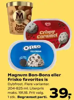 Kvickly Magnum Bon-Bons eller Frisko favorites is tilbud