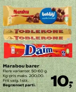 Kvickly Marabou barer tilbud
