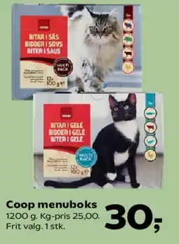 Kvickly Coop menuboks tilbud