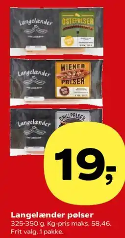 Kvickly Langelænder pølser tilbud