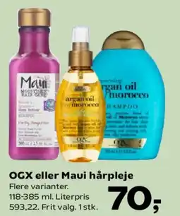 Kvickly OGX eller Maui hårpleje tilbud