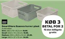 Kvickly SmartStore Essence kurve i plast tilbud
