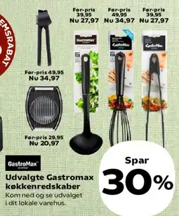 Kvickly Udvalgte GastroMax køkkenredskaber tilbud