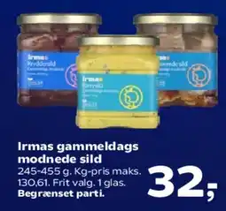 Kvickly Irmas gammeldags modne sild tilbud