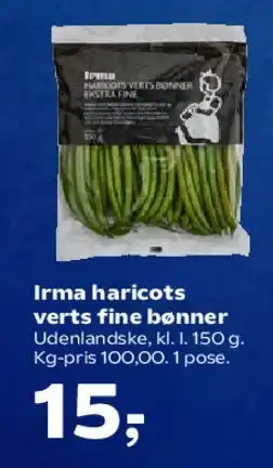 Kvickly Irma haricots verts / fine bønner tilbud