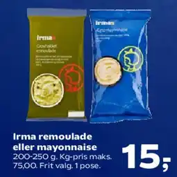 Kvickly Irma remoulade eller mayonnaise tilbud
