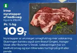 Kvickly Irma nyretapper af oksekød tilbud