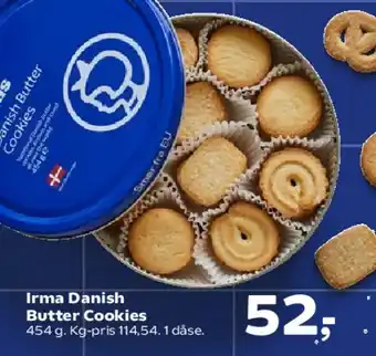 Kvickly Irma Danish Butter Cookies tilbud