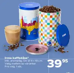Kvickly Irma kaffedåse tilbud