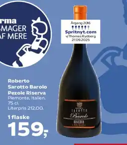 Kvickly Roberto Sarotto Barolo Riserva tilbud
